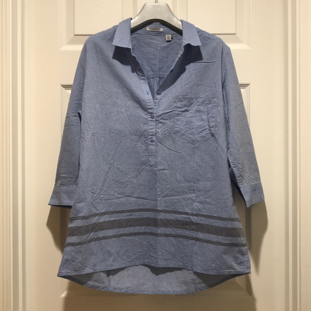 BNWOT ORGANIC COTTON WOMENS 3/4 SLEEVE TUNIC